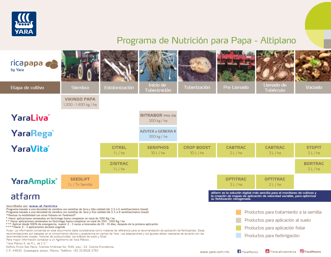 Programa de Nutrición  de Papa